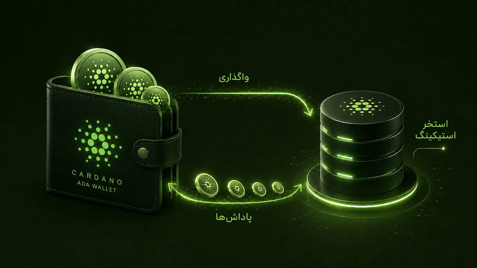 استیکینگ کاردانو و دریافت پاداش ADA از استخر استیک
