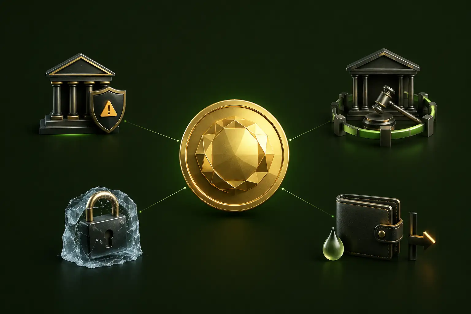 ریسک تتر گلد XAUT و پکس گلد PAXG برای کاربران ایرانی